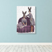 Kaninchen Lila Leinwanddruck (Insitu (Holzboden))