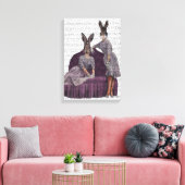 Kaninchen Lila Leinwanddruck (Insitu (Wohnzimmer))