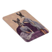 Kaninchen Lila Magnet (Rechte Seite)