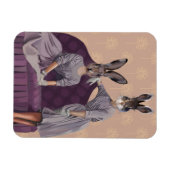 Kaninchen Lila Magnet (Horizontal)