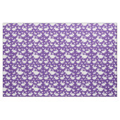 Kaninchen Lila weißes Gewebe Stoff (Fat Quarter (45,7 x 55,9 cm))