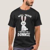 Kaninchen Lover Funny Bunnies wird Brother für T-Shirt (Vorderseite)