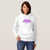 Kaninchen Lover Lila Hoodie (Vorne ganz)