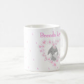 Kaninchen Mädchen Rosa Kaffeetasse (VorderseiteRechts)