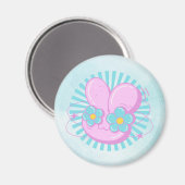 Kaninchen Magnet (Vorderseite/Rückseite)