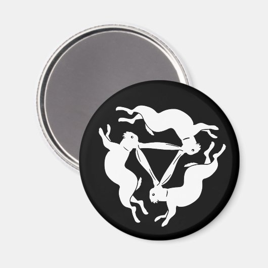 Kaninchen Magnet (Vorderseite/Rückseite)