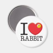Kaninchen Magnet (Vorderseite/Rückseite)