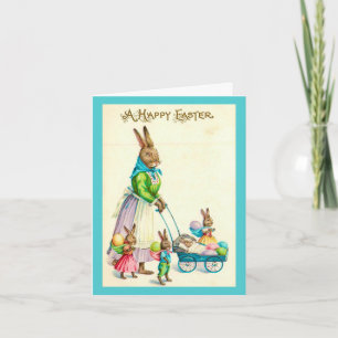 Kaninchen-Mama und Bunnies Karte