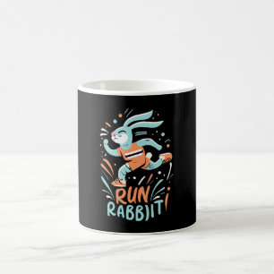 Kaninchen-Marathonläufer niedlich Kaffeetasse