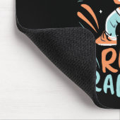 Kaninchen-Marathonläufer niedlich Mousepad (Ecke)