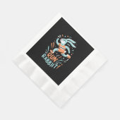 Kaninchen-Marathonläufer niedlich Serviette (Ecke)