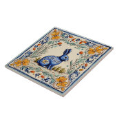 Kaninchen Mediterrane Volkstierart Fliese (Seite)