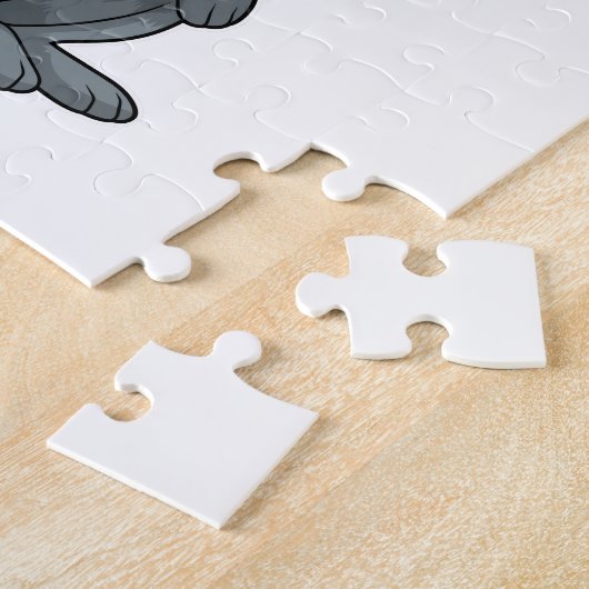 Kaninchen mit Ballon Puzzle (Seite)