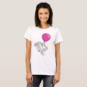 Kaninchen mit Ballon T-Shirt (Vorne ganz)