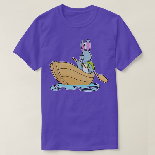 Kaninchen mit Boat Paddle T-Shirt (Design vorne)