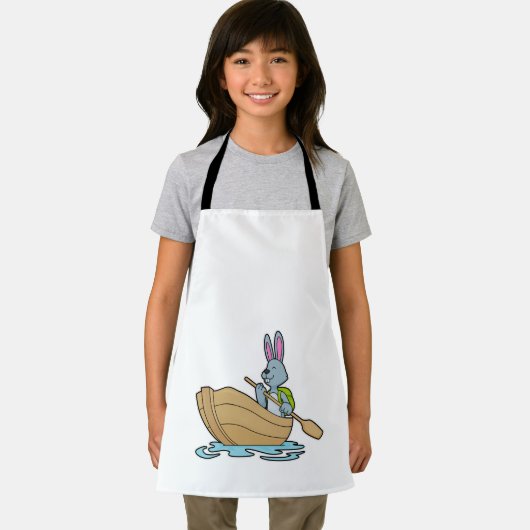Kaninchen mit Boot & Paddle Schürze (Insitu)