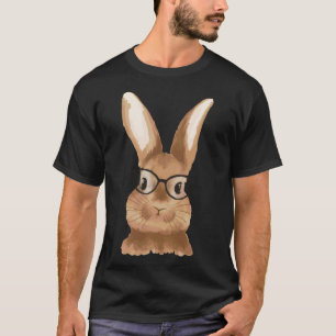 Kaninchen mit Brille für Männer Kinder T-Shirt