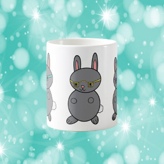 Kaninchen mit Brillen-Hipstern Kaffeetasse
