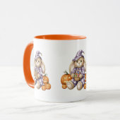 Kaninchen mit Candy, Halloween, Autor Natasha Us Tasse (Vorderseite Links)