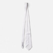 Kaninchen mit chinesischem Charakter Krawatte (Rückseite)