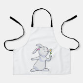 Kaninchen mit Daisy Schürze (Vorderseite)