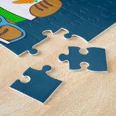 Kaninchen mit diesem Puzzle mit Kindername. (Seite)