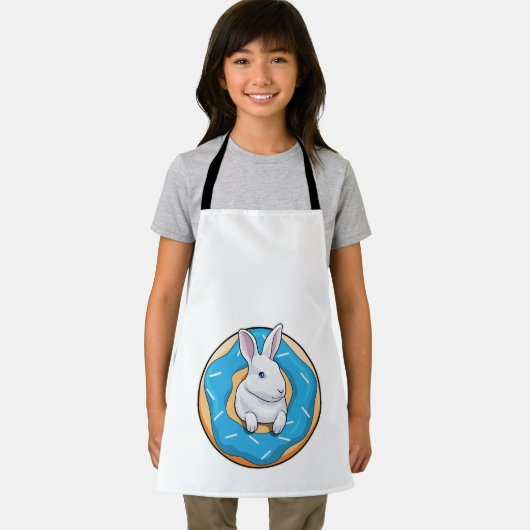 Kaninchen mit Donut Schürze (Insitu)