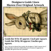 Kaninchen mit Dresskanne, Blume CK4 Decoupage Seidenpapier