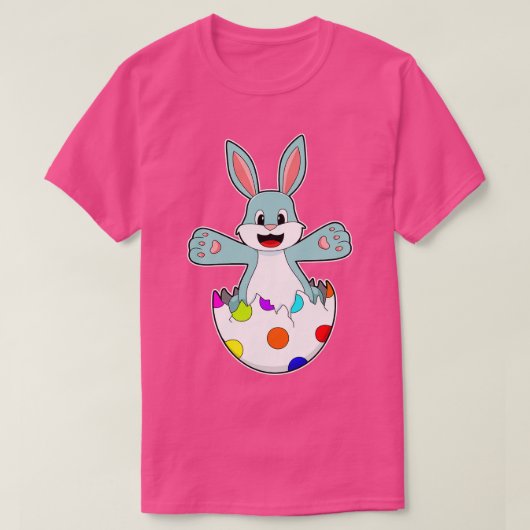 Kaninchen mit Ei 2 T-Shirt (Design vorne)