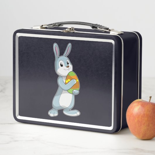 Kaninchen mit Ei Metall Brotdose (Beispiel)