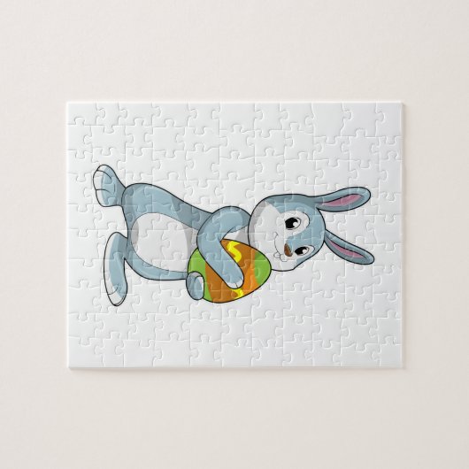 Kaninchen mit Ei Puzzle (Horizontal)
