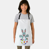 Kaninchen mit Ei Schürze (Insitu)