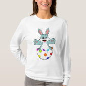 Kaninchen mit Ei T-Shirt (Vorderseite)