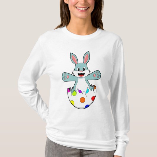 Kaninchen mit Ei T-Shirt (Vorderseite)