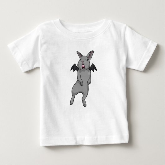 Kaninchen mit Heckflügel Baby T-shirt (Vorderseite)