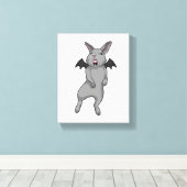 Kaninchen mit Heckflügel Leinwanddruck (Insitu (Holzboden))