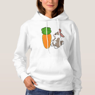 Kaninchen mit Karotte (2).PNG Hoodie