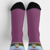 Kaninchen mit Karotten-Crew-Socken Socken (Oben)