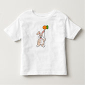 Kaninchen mit Karrot als Ballon.PNG Kleinkind T-shirt (Vorderseite)