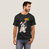 Kaninchen mit Karrot als Ballon.PNG T-Shirt (Vorne ganz)
