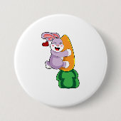 Kaninchen mit Karrot Button (Vorderseite)