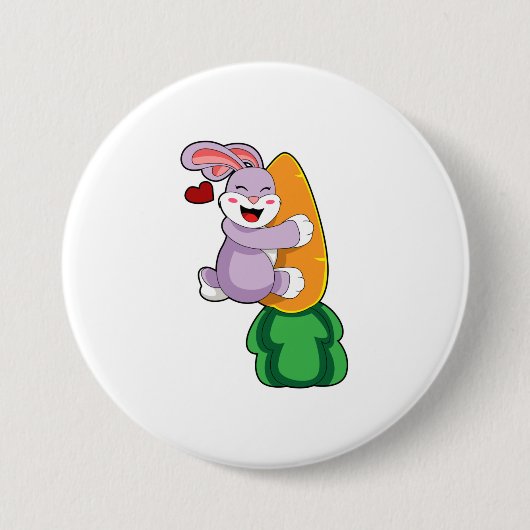Kaninchen mit Karrot Button (Vorderseite)
