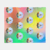 Kaninchen mit Karrot Fleecedecke (Vorderseite (Horizontal))