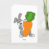 Kaninchen mit Karrot Karte (Rückseite)