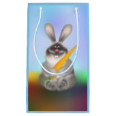 Kaninchen mit Karrot Kleine Geschenktüte (Vorderseite)