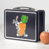 Kaninchen mit Karrot Metall Brotdose (Beispiel)