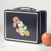 Kaninchen mit Karrot Metall Brotdose (Beispiel)