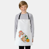 Kaninchen mit Karrot Schürze (Getragen)