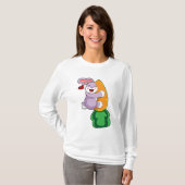 Kaninchen mit Karrot T-Shirt (Vorne ganz)