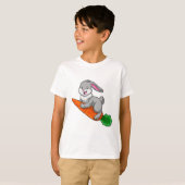 Kaninchen mit Karrot T-Shirt (Vorne ganz)